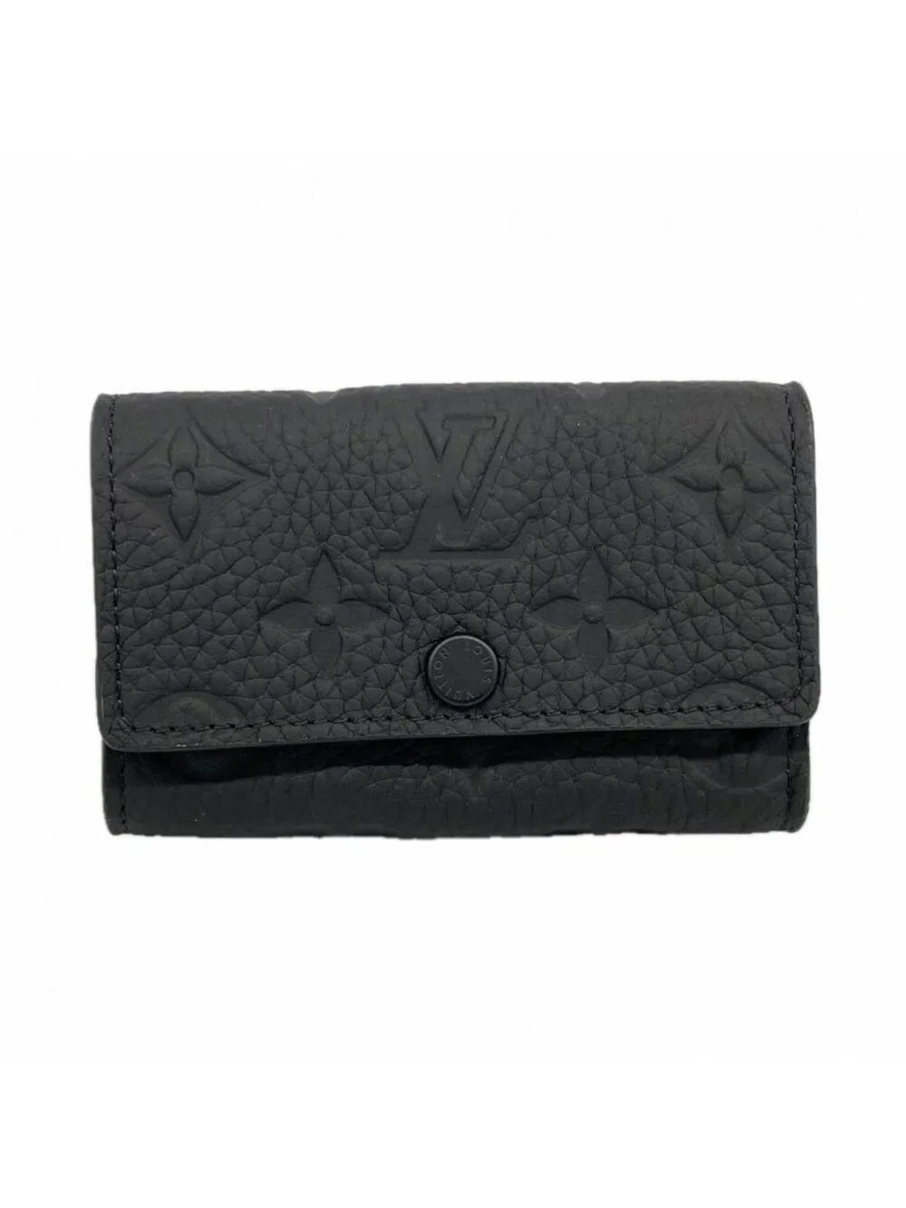 Louis Vuitton Key Case Taurillon Multicles 6 Black Key Holder